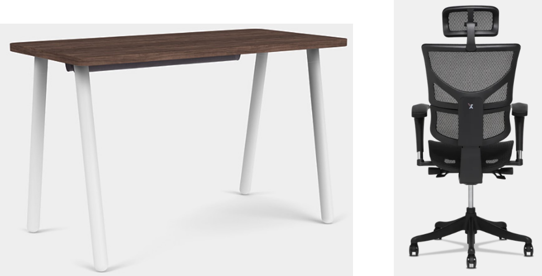 Office furniture including desk and chair
