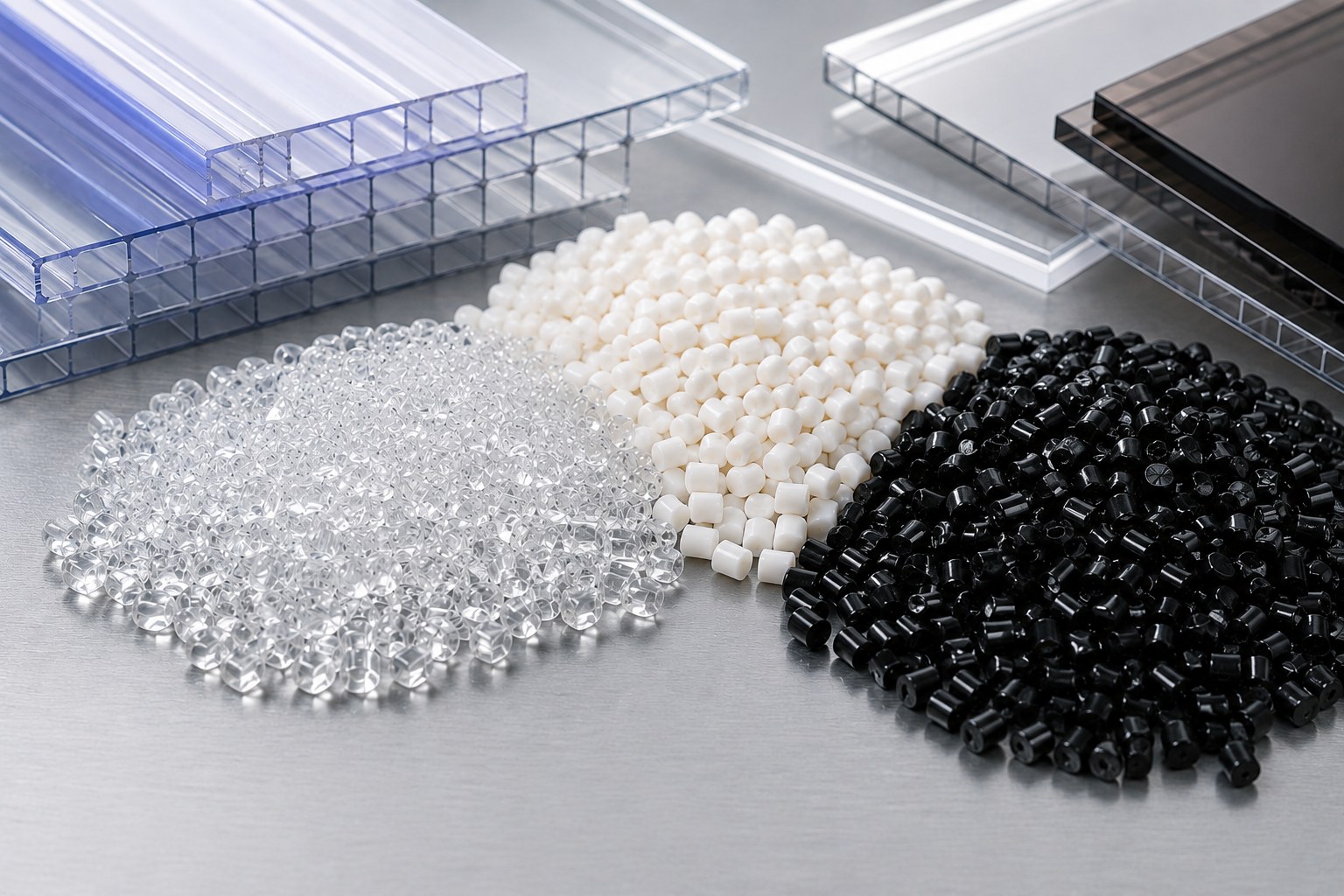 Polycarbonate resin pellets and sheets